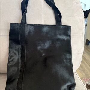 Vintage Calvin Klein mini Tote Bag - suede and brushed calf hair!